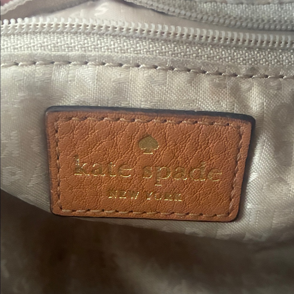 Kate Spade Leather Tan/Brown/Camel Crossbody Bag - Picture 3 of 15
